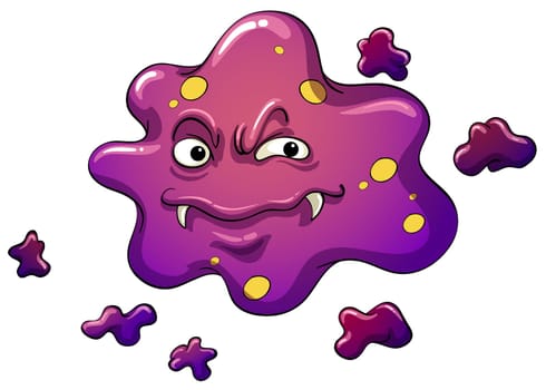 Illustration of an ugly virus