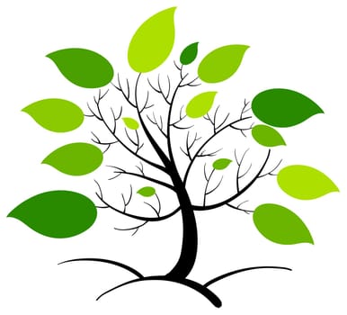 Illustration of an abstract tree