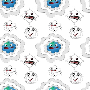 illustration of a various shapes on a white background
