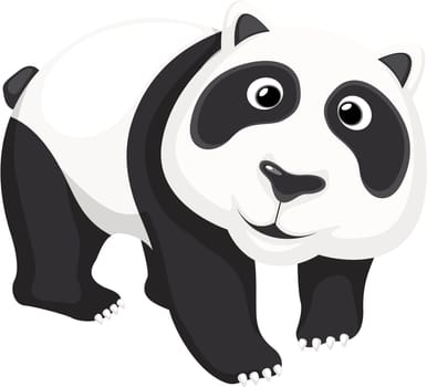 Illustration of a cute panda bear