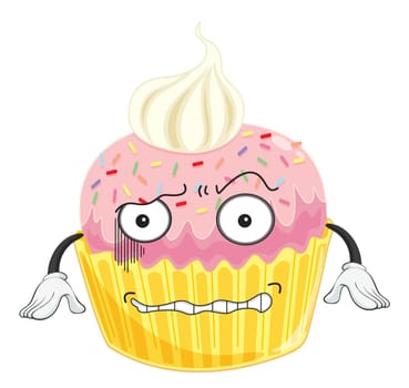 illustration of cake on a white background