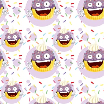 illustration of a cake slice on a white background