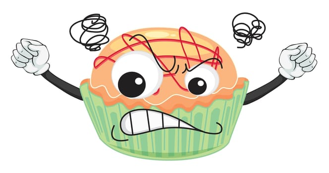 illustration of a cake on a white background