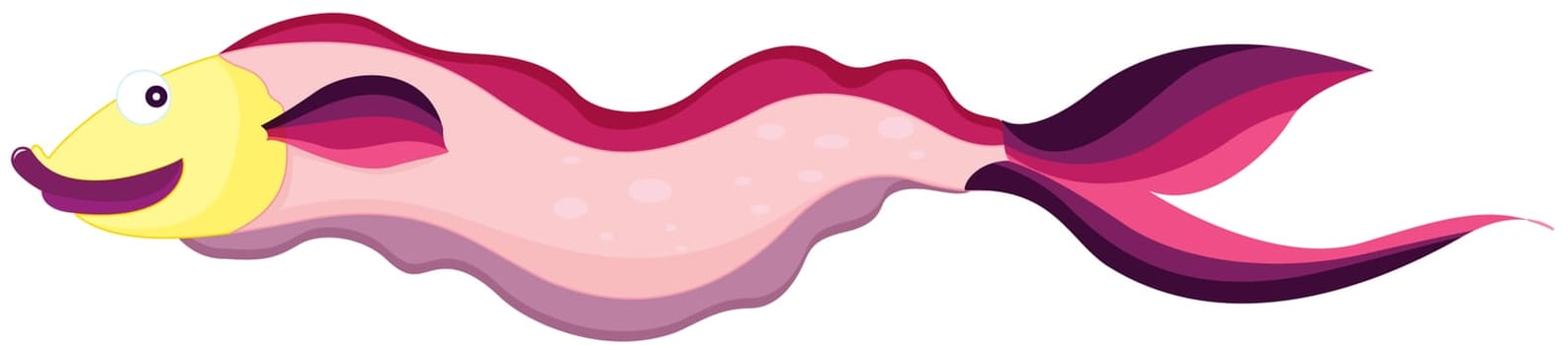 illustratiion of colorful swimming fish