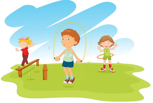 Children playing in the park