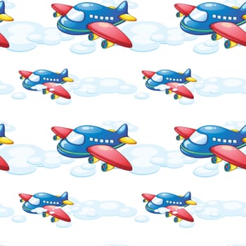 illustration of an airplane on a white background