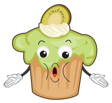 illustration of a cake on a white background