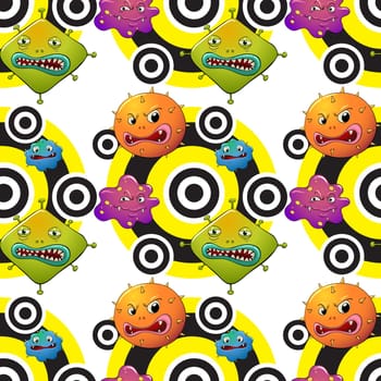 Illustration of a seamless pattern