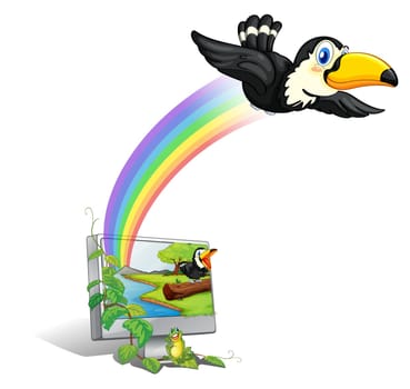 Illustration of images coming to life