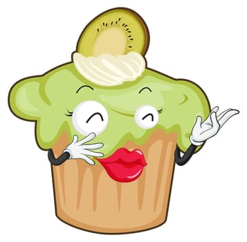 illustration of a cake on a white background
