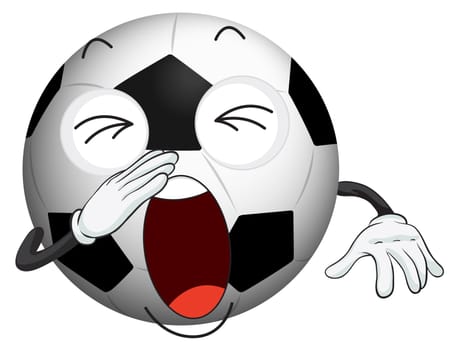 illustration of a football on a white background