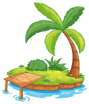 Illustration of a tiny island