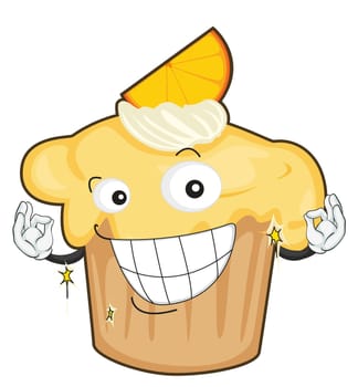 illustration of a cake on a white background
