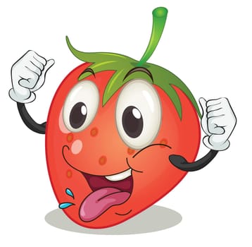 illustration of strawberry on a white background