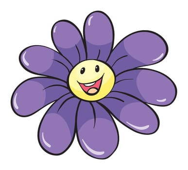 illustration of flower on white background