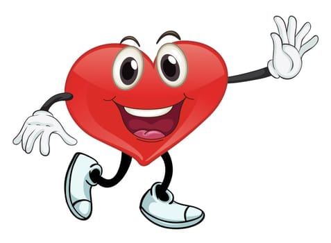 illustration of a heart on a white background