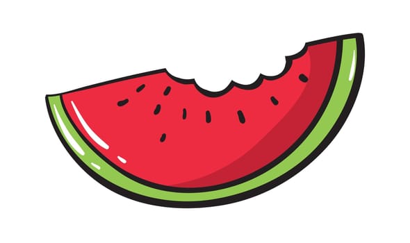 Illustration of a simple watermelon