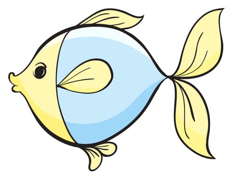 illustration of a fish on a white background