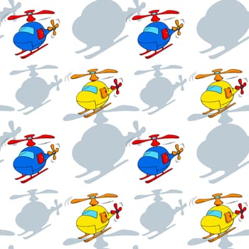 illustration of a helicopters on a white background