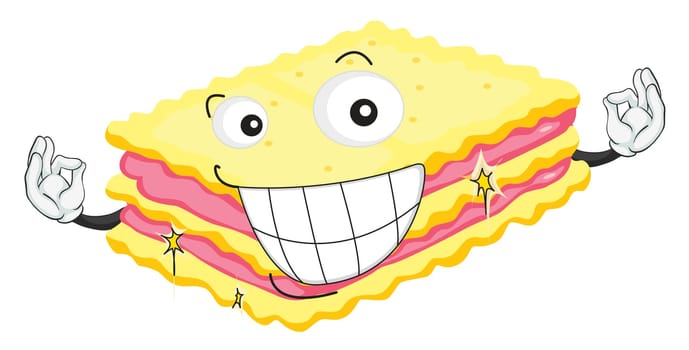 illustration of a cake on a white background