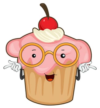 illustration of a cake on a white background