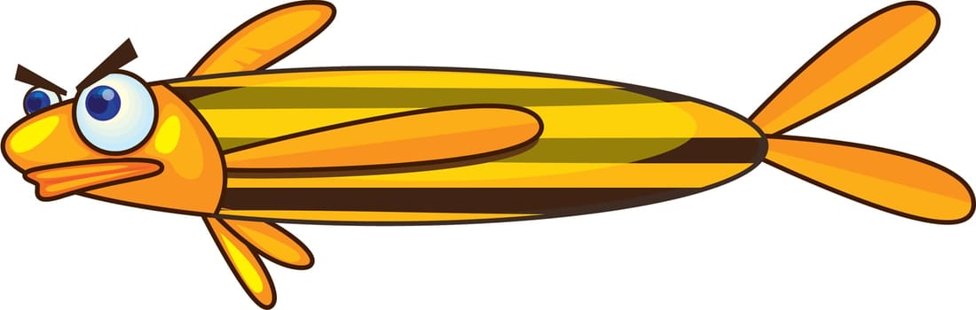Illustration of  a cartoon character on white