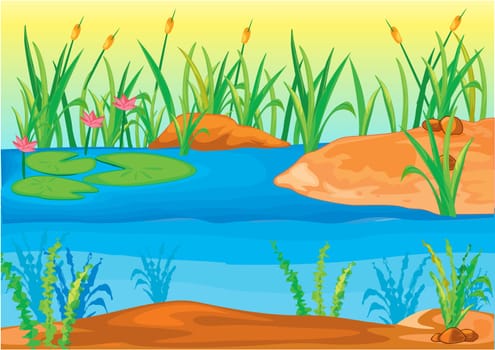 Illustration of  a landscape