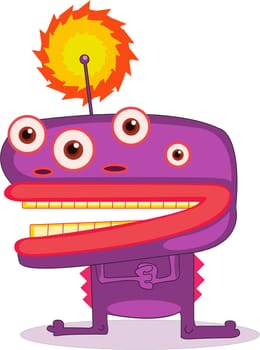 Illustration of  a cartoon character on white