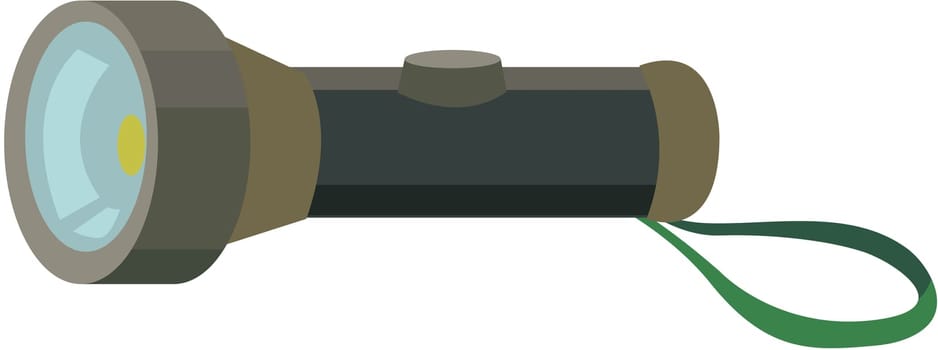 illustration of torch on white