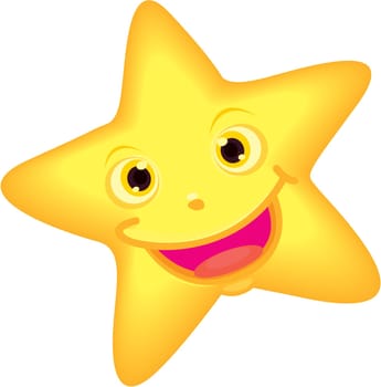 illustration of star on white