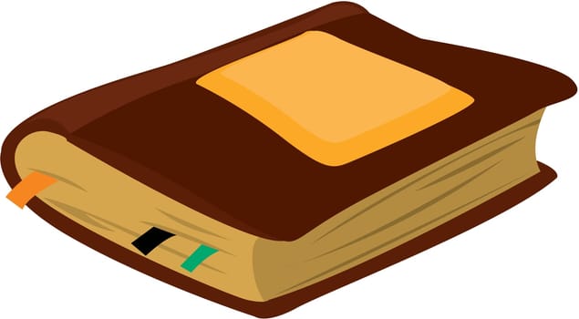 illustration of book on white