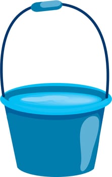 illustration of bucket on white