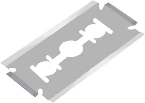 illustration of razor on white
