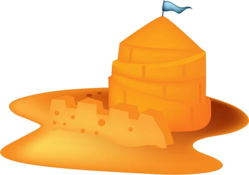 illustration of fort on white