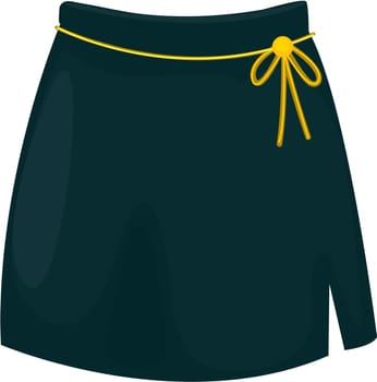 illustration of girl apparel on white