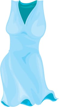 illustration of girl apparel on white