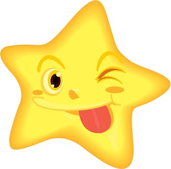 illustration of star on white