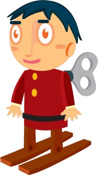 illustration of toy on white