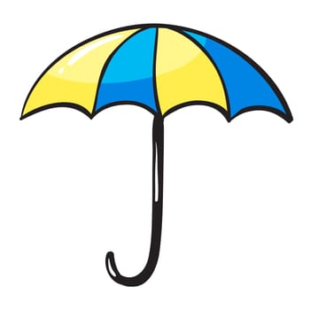 illustration of an umbrella on a white background