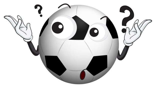 illustration of a football on a white background