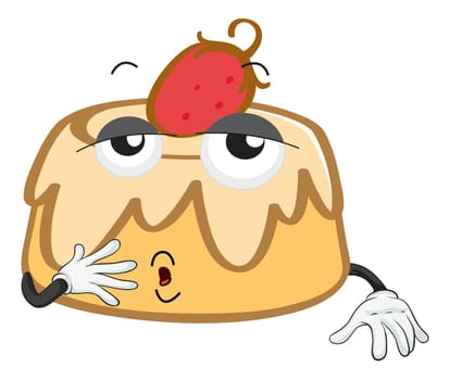 illustration of a cake on a white background