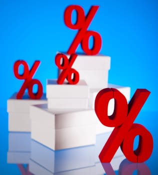 Finance concept, Percent