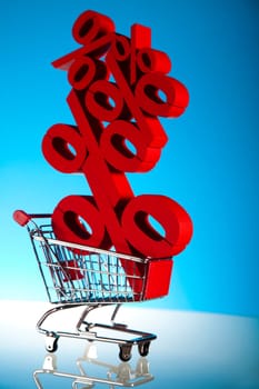 Shopping trolley Percent