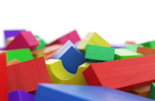 Wooden Building Blocks - The Colorful Mix 1