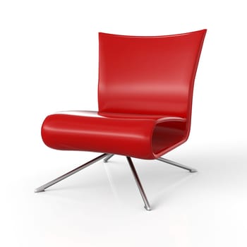Modern armchair insulated - Red