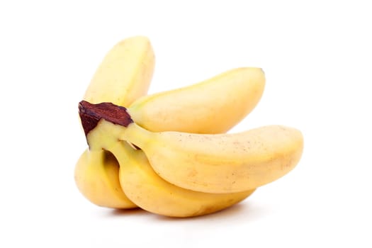 yellow ripe mini bananas
