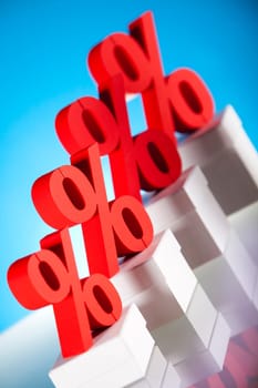 Concept of discount, Percent sign