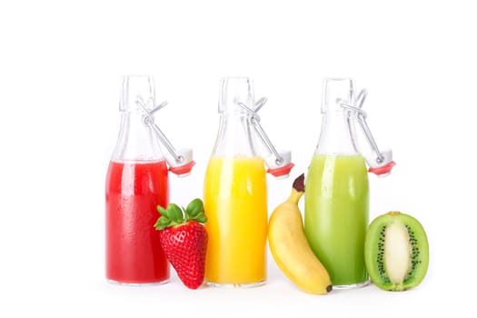 fresh fruit juices with fruit