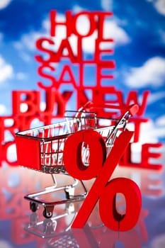 Shopping trolley Percent