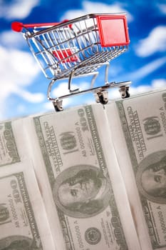 Shopping supermarket cart